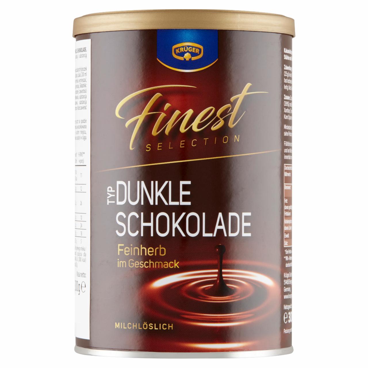 Zdjęcia - Krüger Finest Selection Dunkle Schokolade Napój w proszku z kakao 300 g