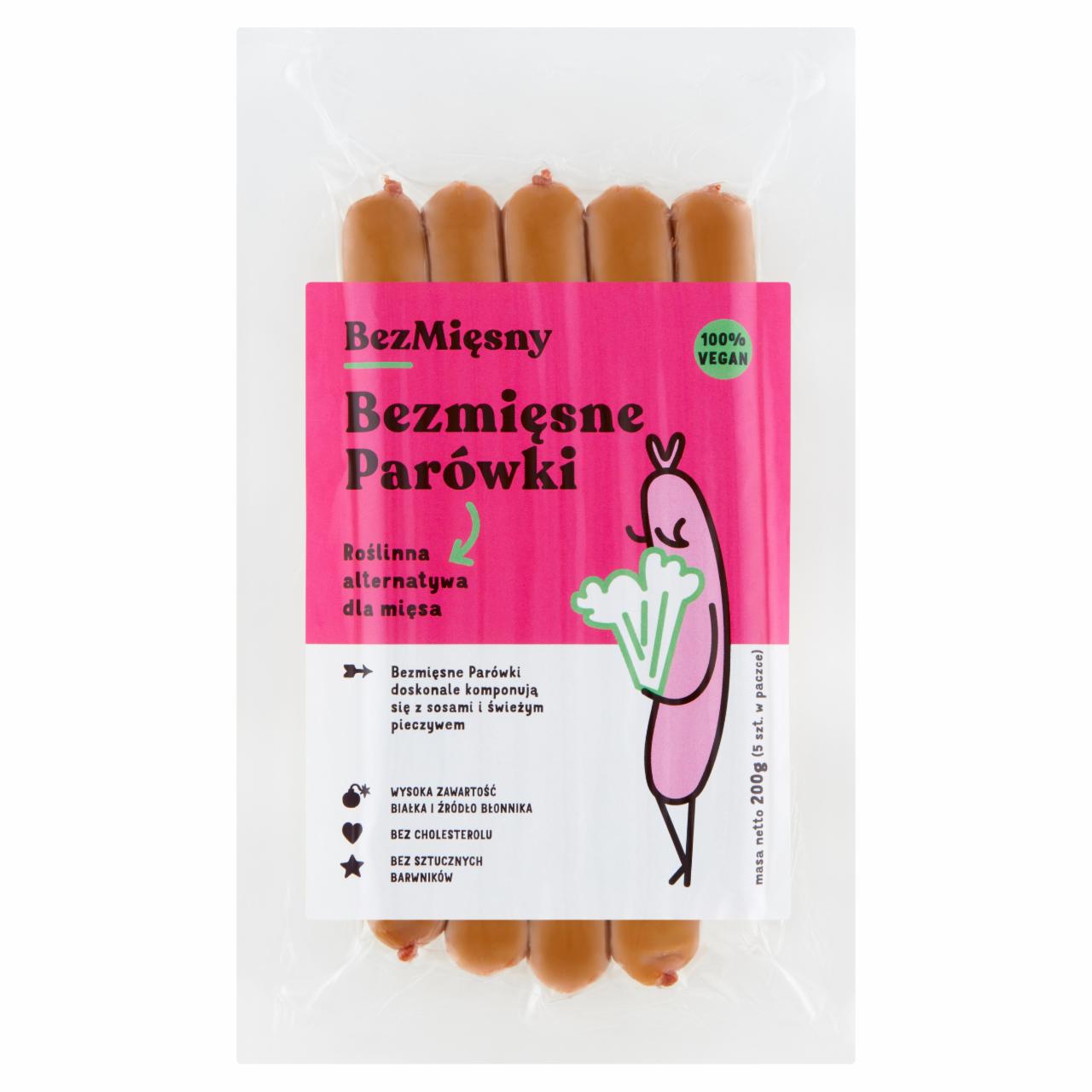 Zdjęcia - BezMięsny Bezmięsne parówki 200 g (5 sztuk)