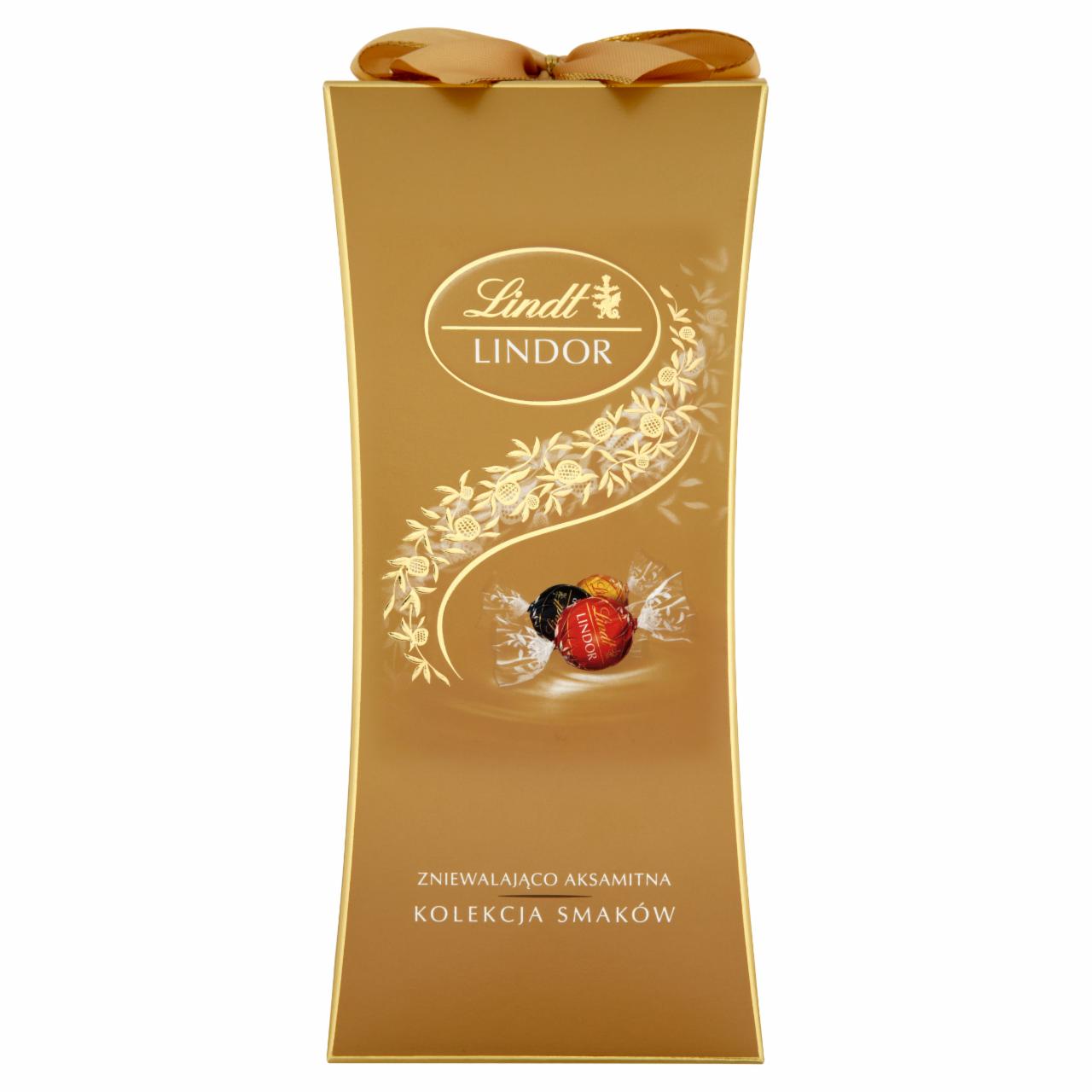 Zdjęcia - Lindt Lindor Kolekcja smaków Pralinki z czekolady mlecznej z nadzieniem 225 g