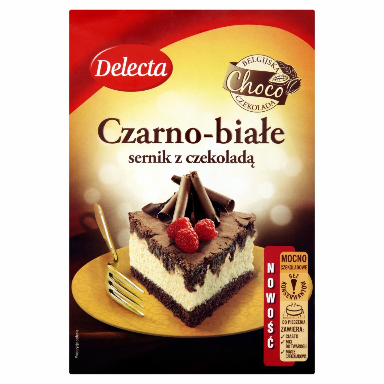 Zdjęcia - Delecta Czarno-białe sernik z czekoladą 450 g