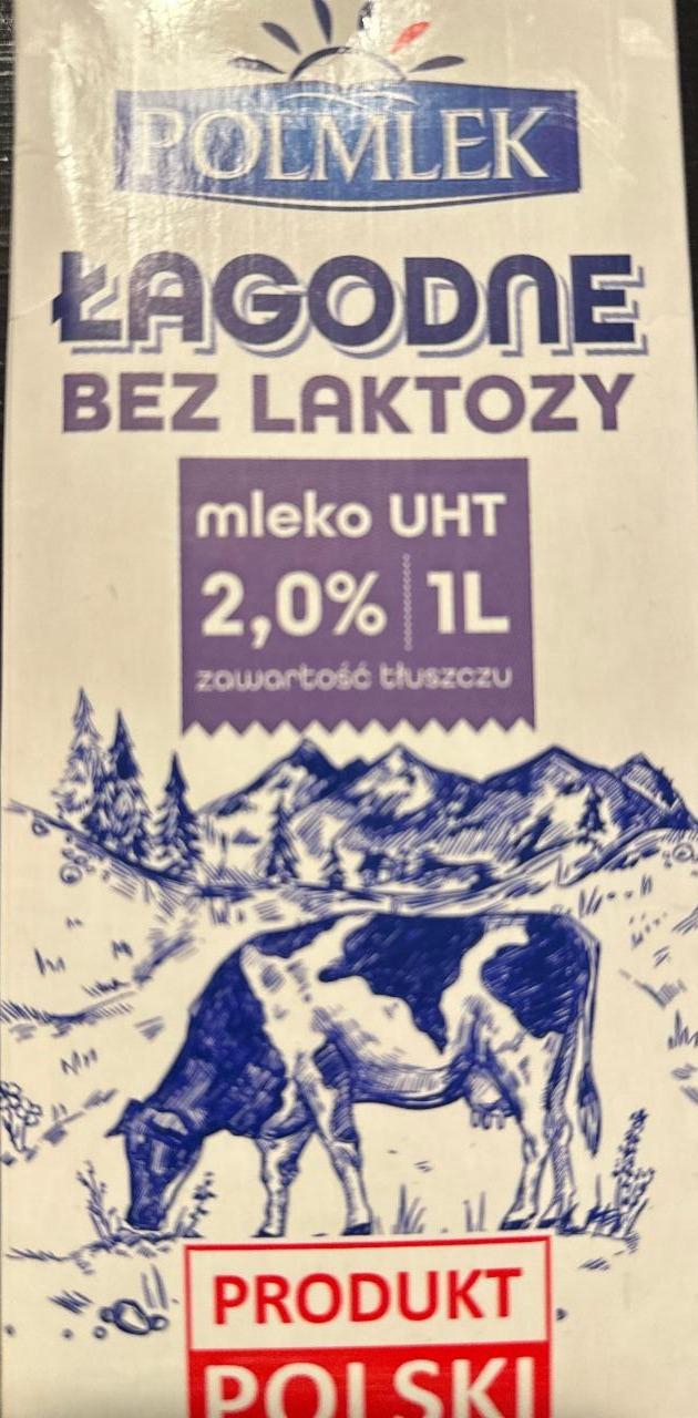Zdjęcia - Łagodne bez laktozy mleko UHT 2,0% Polmlek
