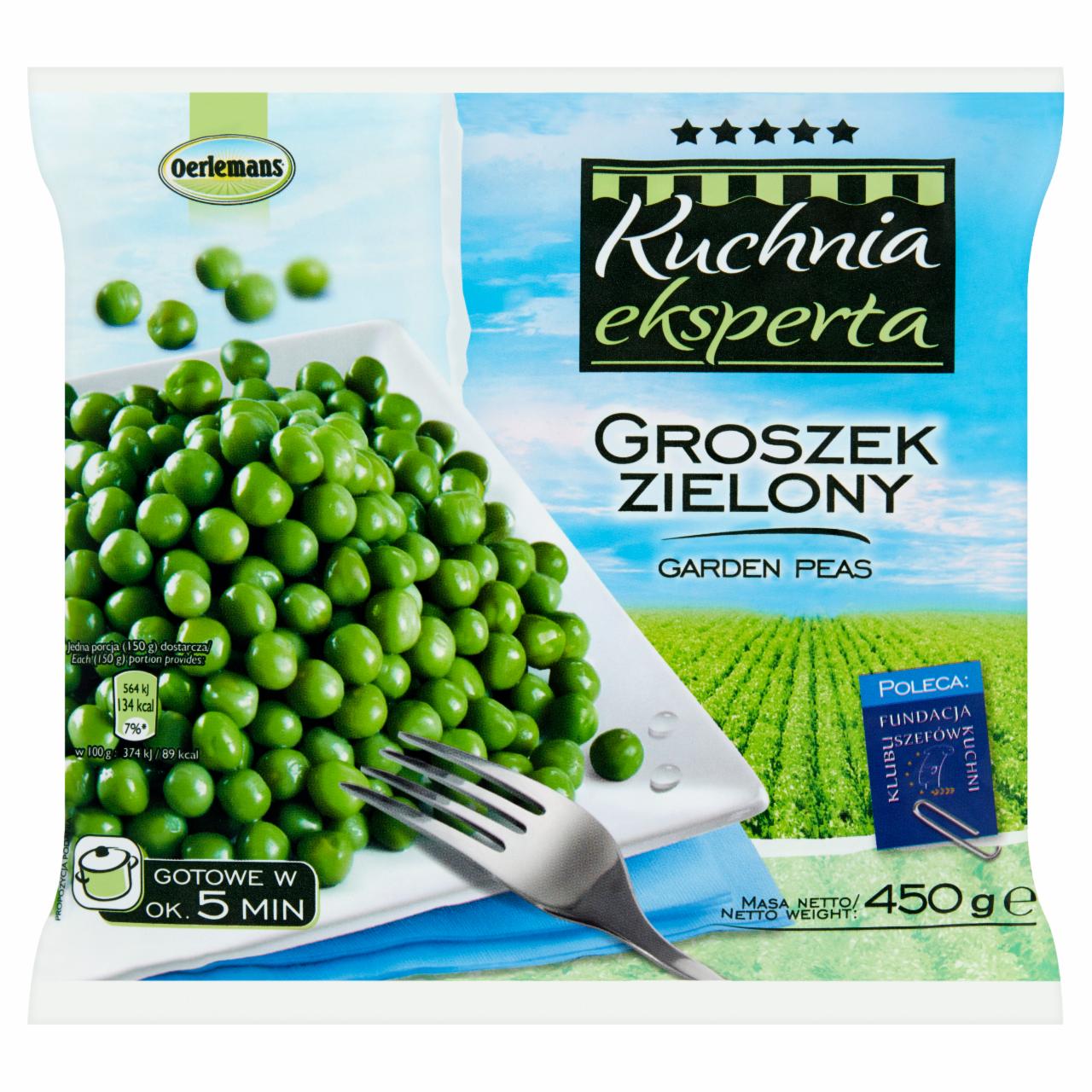 Zdjęcia - Kuchnia eksperta Groszek zielony 450 g Oerlemans