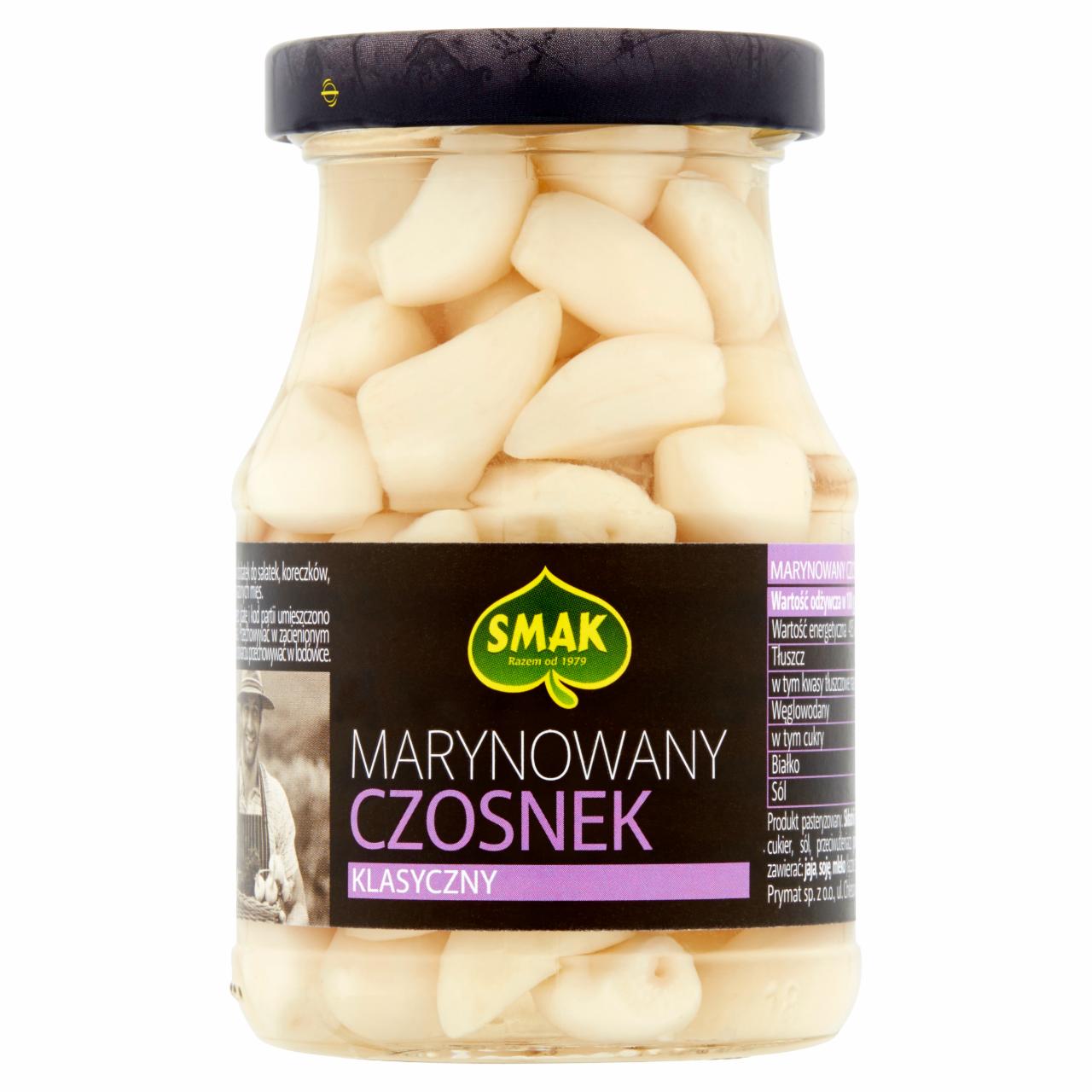 Zdjęcia - Smak Marynowany czosnek z ziołami 190 g