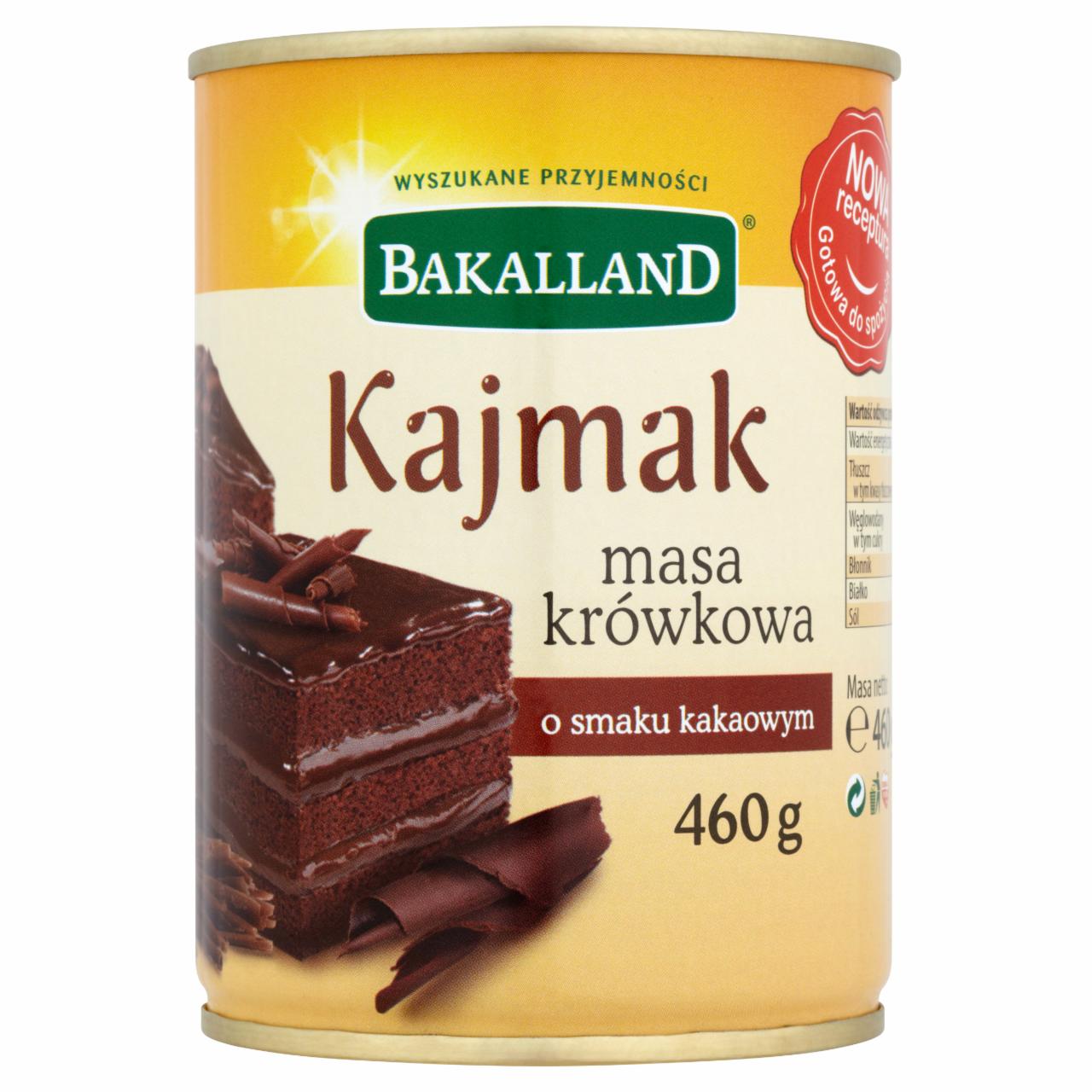 Zdjęcia - Bakalland Kajmak masa krówkowa o smaku kakaowym 460 g