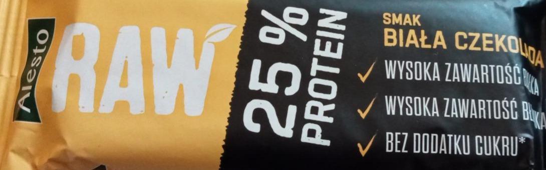 Zdjęcia - Raw Biała Czekolada 25% protein Alesto
