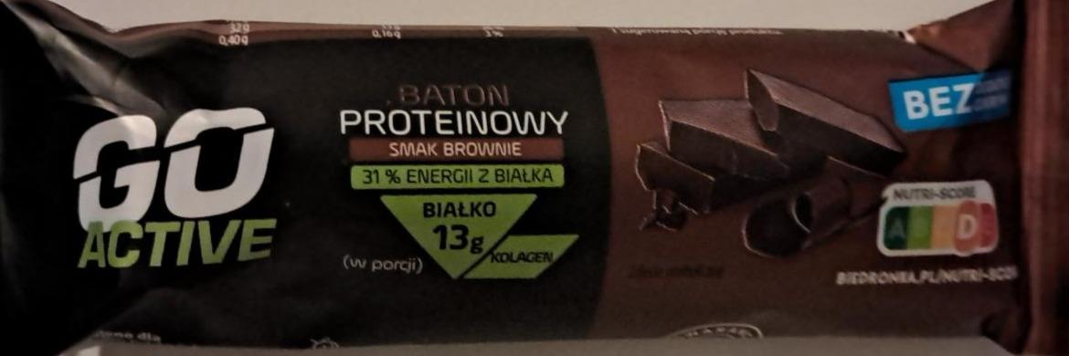 Zdjęcia - Baton proteinowy o smaku brownie GO Active