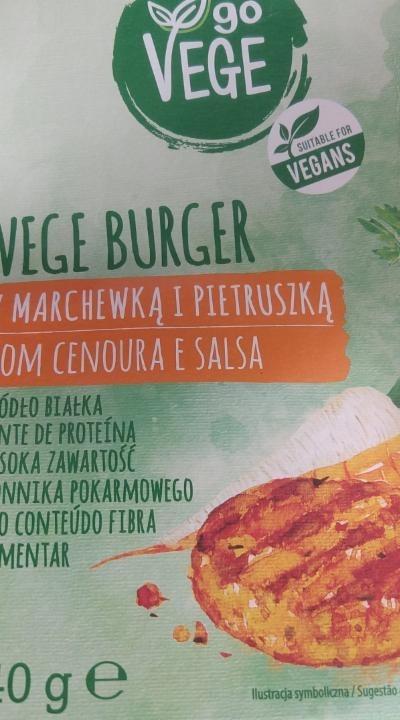 Zdjęcia - vege burger z marchewką Go Vege