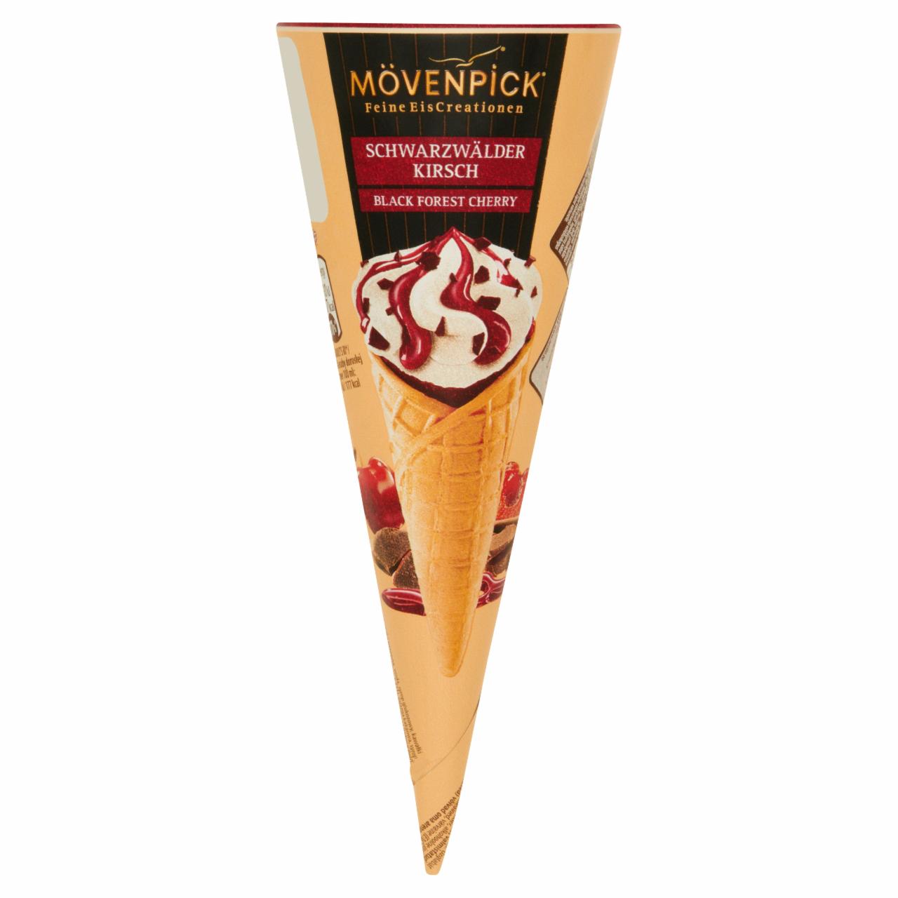 Zdjęcia - Mövenpick Lody waniliowe z napojem spirytusowym i lody czekoladowe z sosem wiśniowym 120 ml