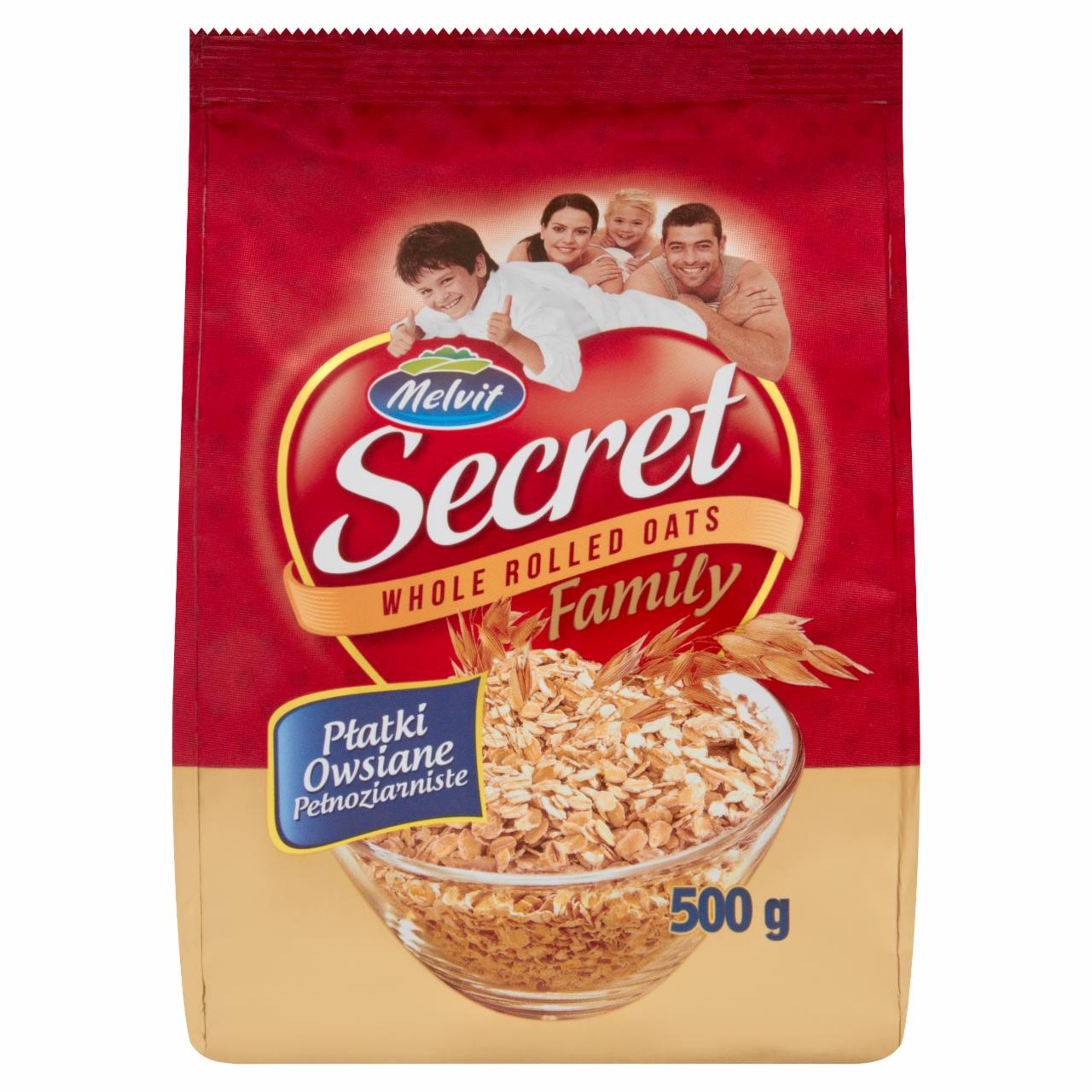 Zdjęcia - Melvit Secret Family Płatki owsiane pełnoziarniste 500 g