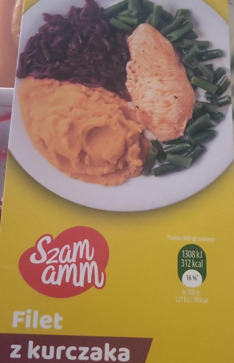 Zdjęcia - Filet z kurczaka z zieloną fasolką i sosem śmietanowym Szam amm