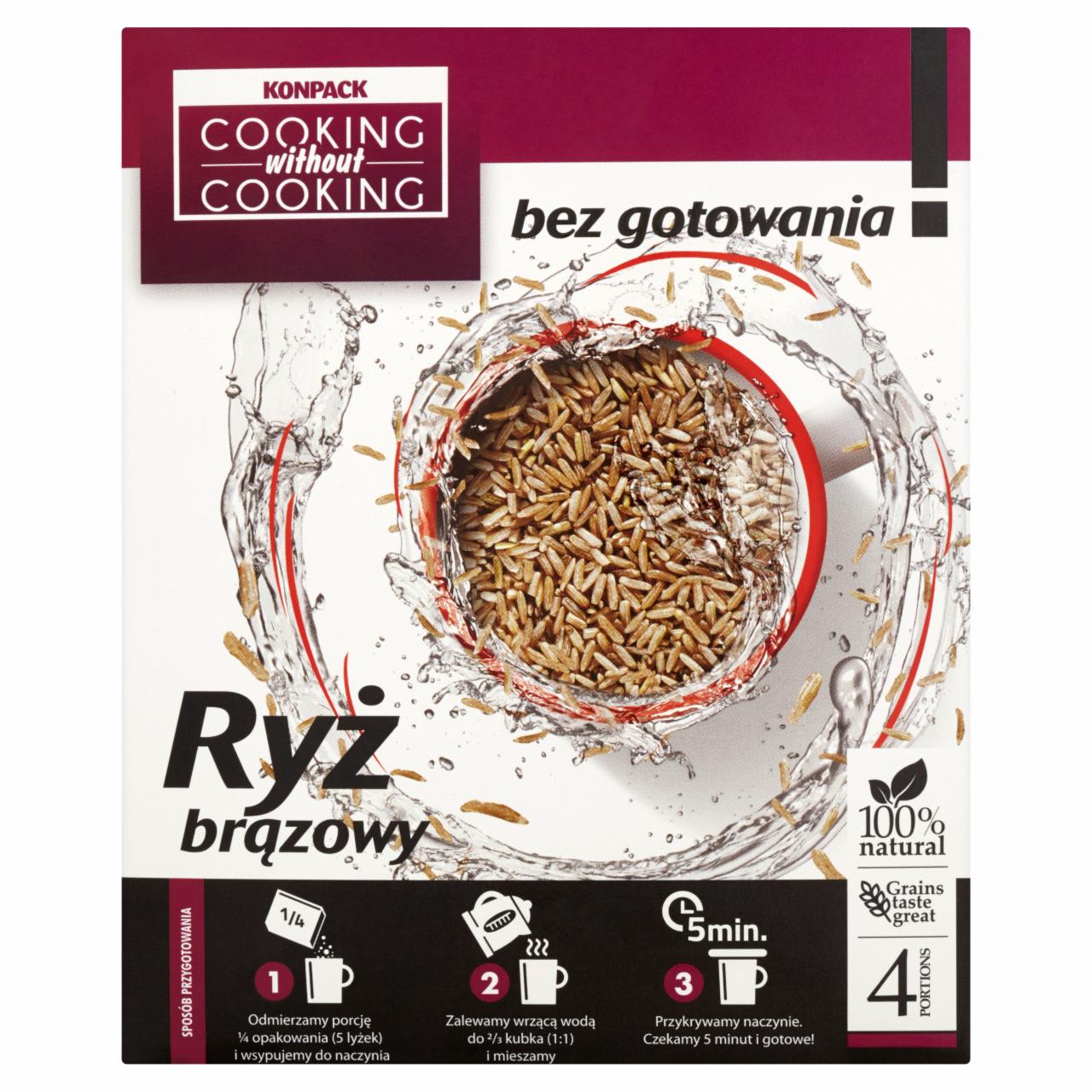 Zdjęcia - Konpack Cooking without Cooking Ryż brązowy bez gotowania 200 g