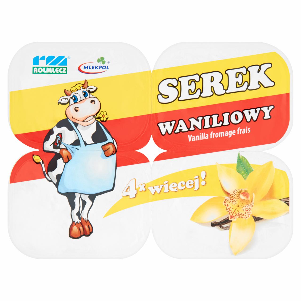 Zdjęcia - Rolmlecz Serek waniliowy 4 x 150 g