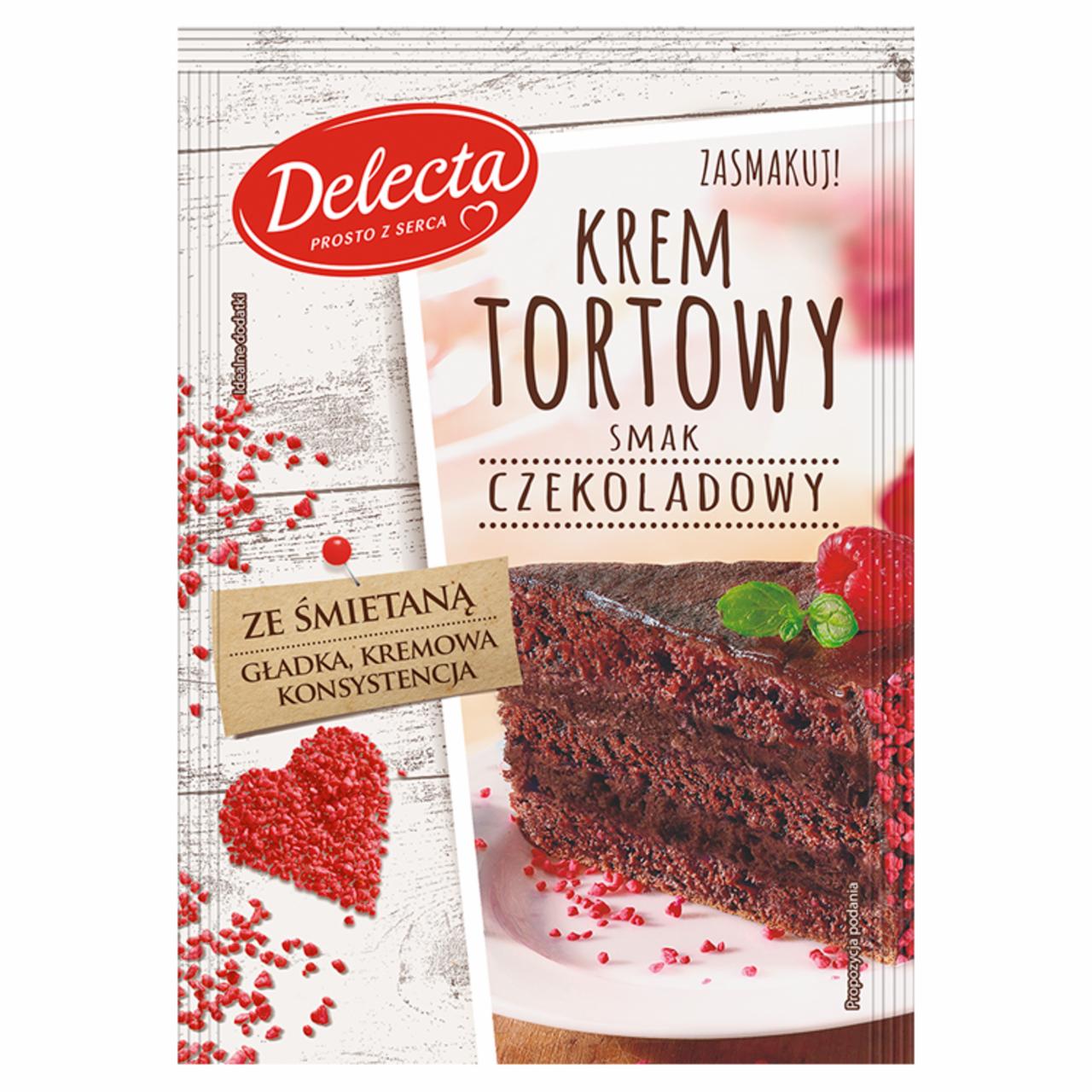 Zdjęcia - Delecta Krem tortowy smak czekoladowy 122 g