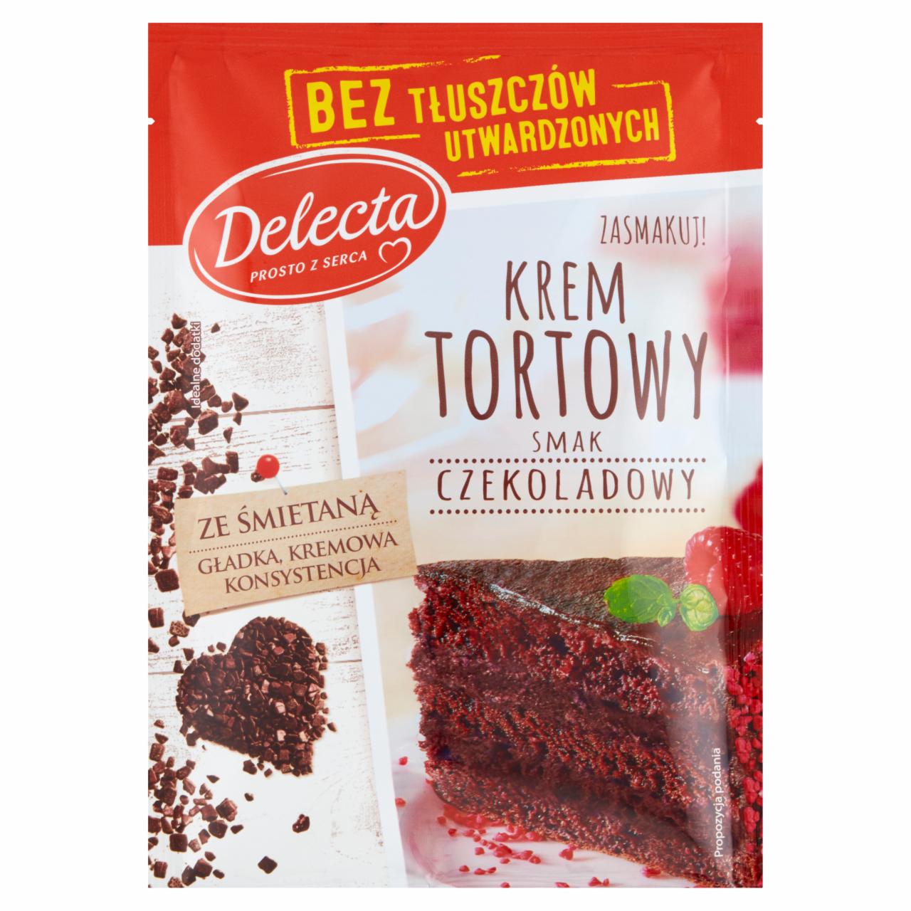 Zdjęcia - Delecta Krem tortowy smak czekoladowy 122 g