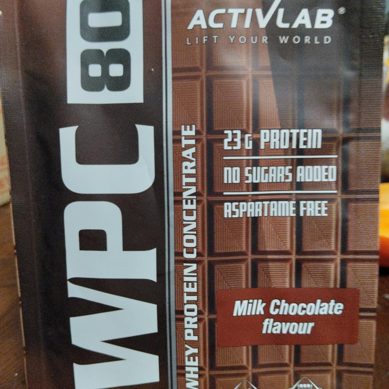 Zdjęcia - WPC 80 whey protein concentrate milk chocolate flavour Activlab