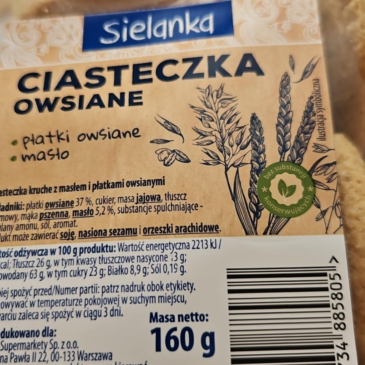 Zdjęcia - Ciasteczka owsiane Sielanka