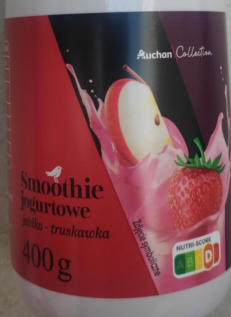Zdjęcia - Smoothie jogurtowe jabłko truskawka Auchan