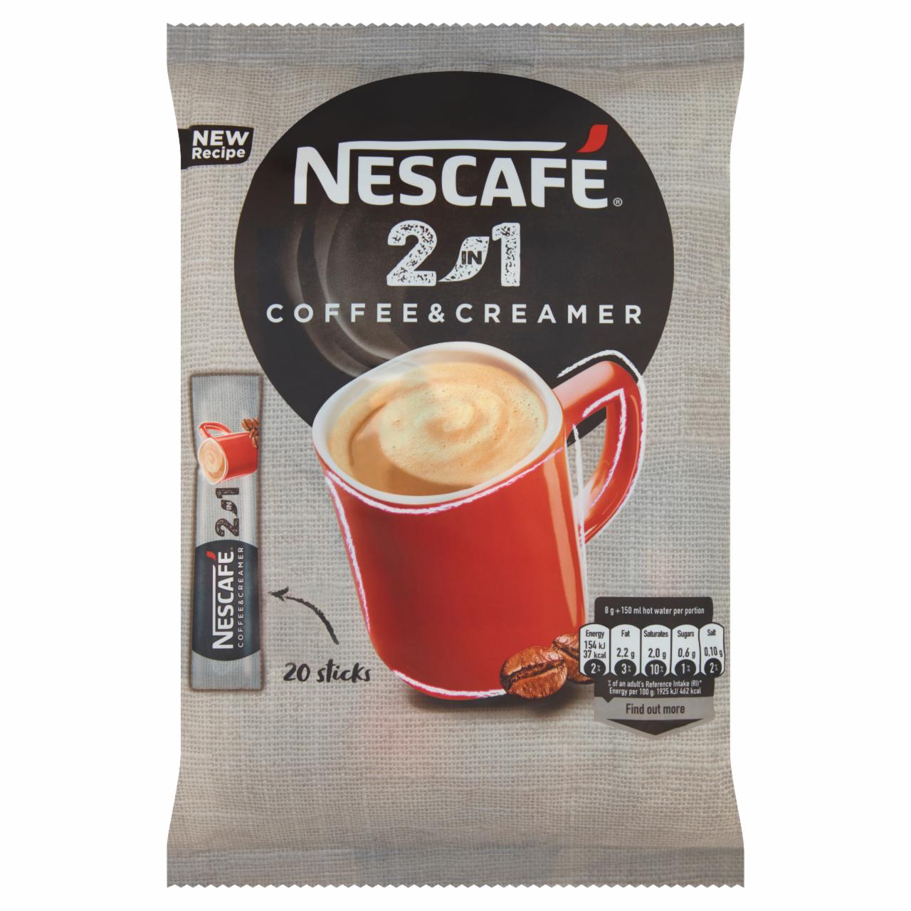 Zdjęcia - Nescafé 2in1 Coffee & Creamer Rozpuszczalny napój kawowy 160 g (20 x 8 g)