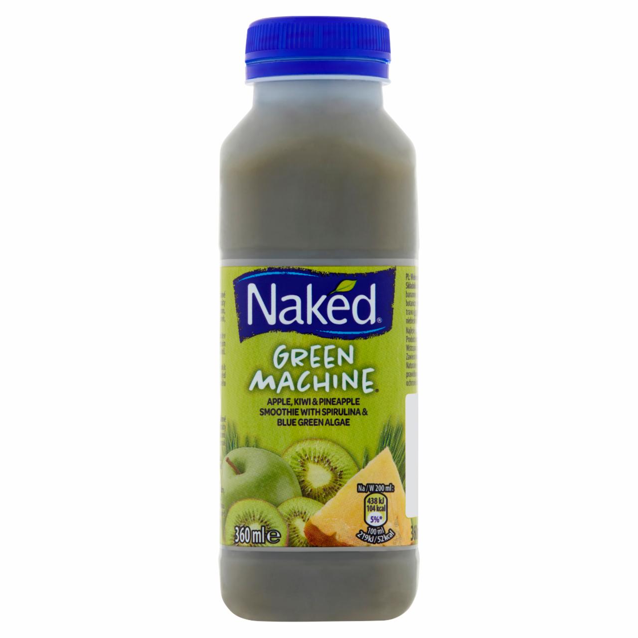 Zdjęcia - Naked Green Machine Wieloowocowe smoothie z witaminami i ekstraktami botanicznymi 360 ml