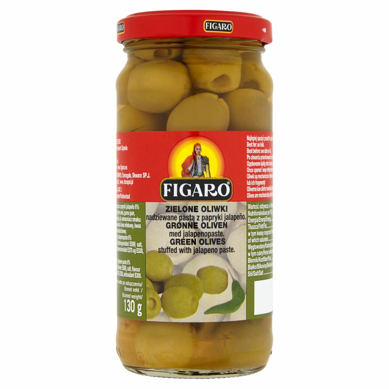 Zdjęcia - Figaro Zielone oliwki nadziewane pastą z papryki jalapeño