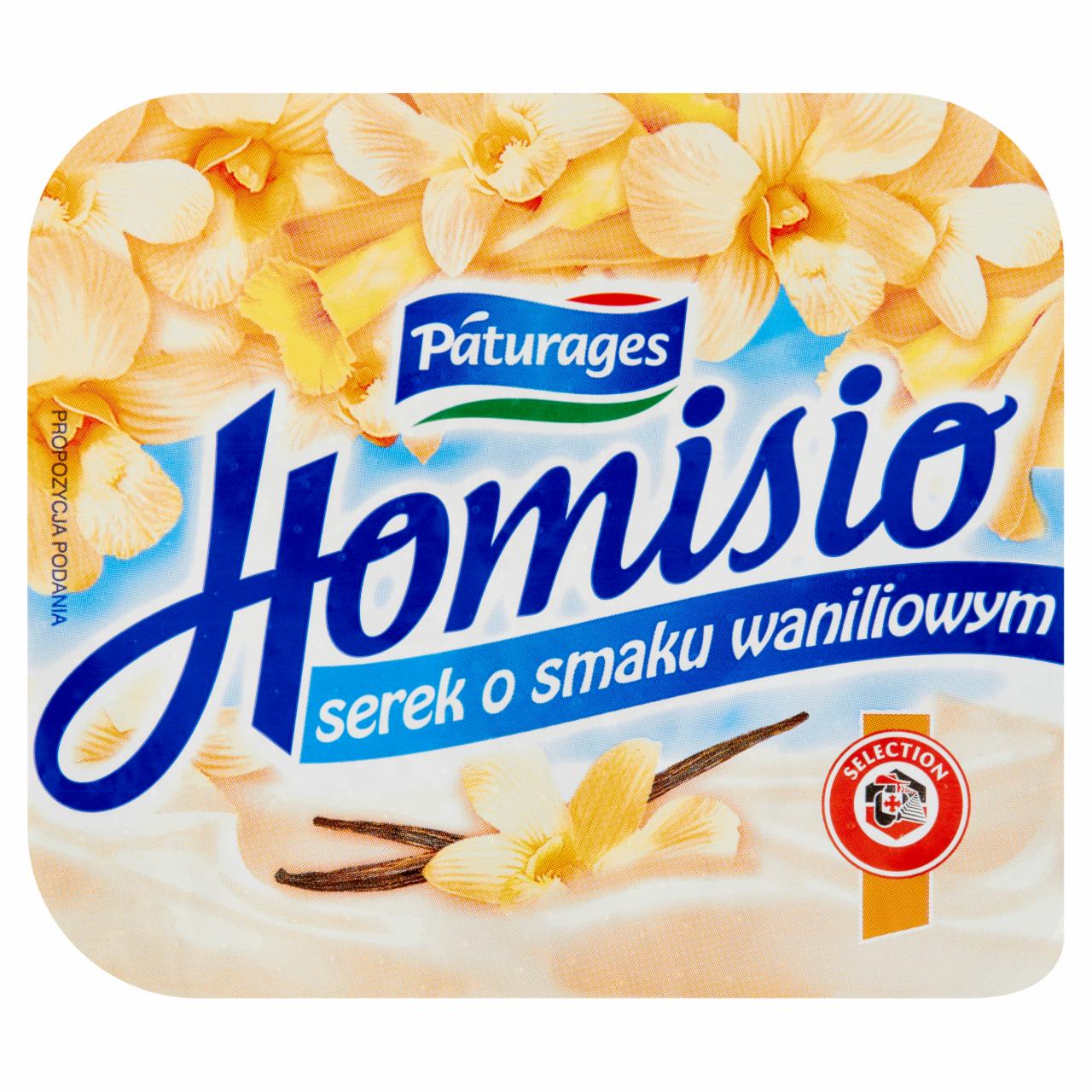 Zdjęcia - Páturages Homisio Serek o smaku waniliowym 140 g