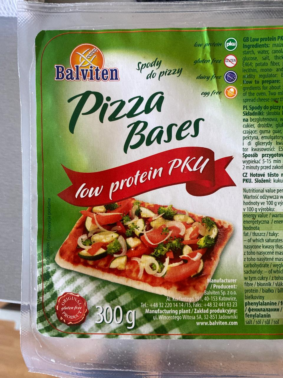 Zdjęcia - Pizza Bases low protein PKU Balviten