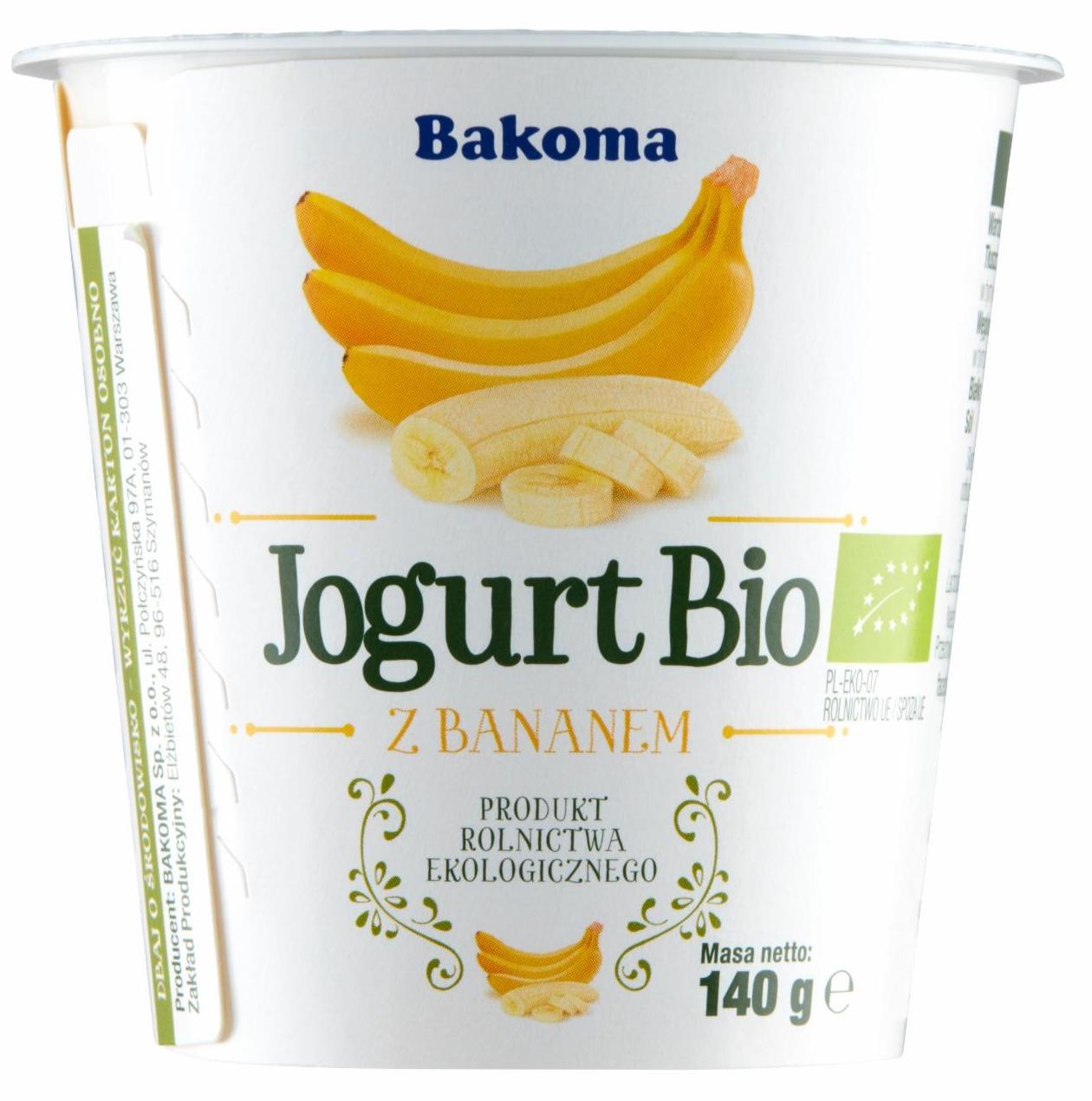 Zdjęcia - Jogurt Bio z bananem Bakoma