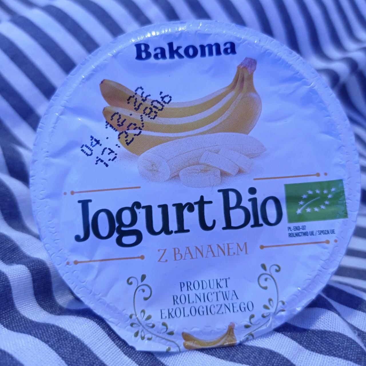 Zdjęcia - Jogurt Bio z bananem Bakoma