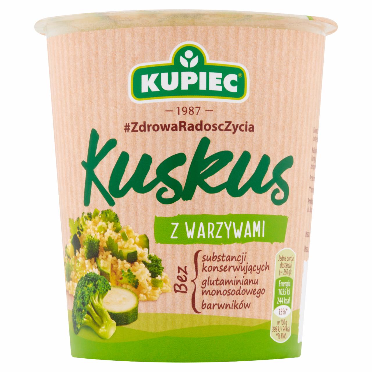 Zdjęcia - Kupiec Kuskus z warzywami 70 g