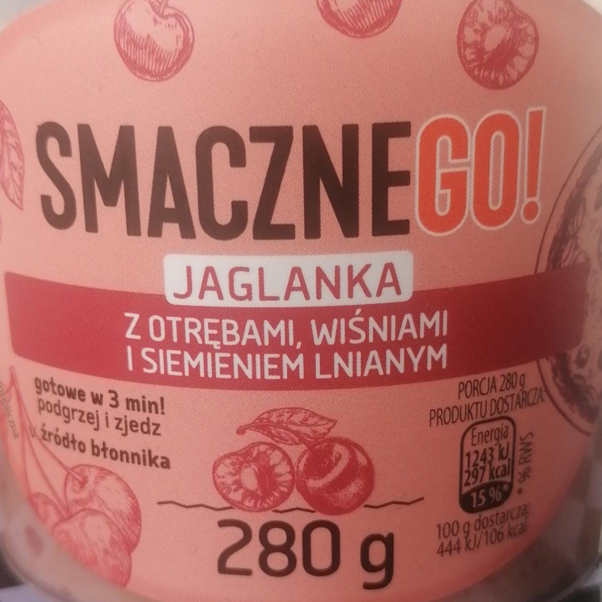 Zdjęcia - Jaglanka z otrębami, wiśniami i siemieniem lnianym SmaczneGO!