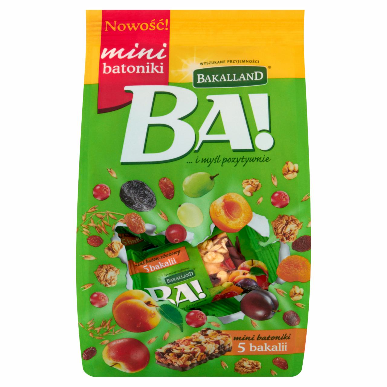 Zdjęcia - Bakalland Ba! Mini batoniki zbożowe 5 bakalii 150 g (10 sztuk)