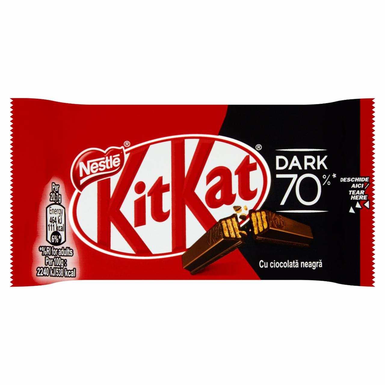 Zdjęcia - KitKat Paluszki waflowe w czekoladzie deserowej 41,5 g