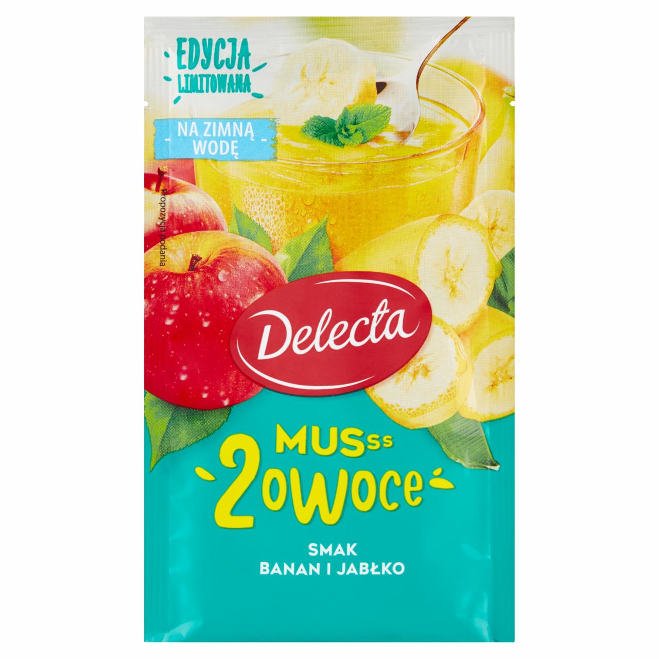 Zdjęcia - Delecta Musss 2 owoce smak banan i jabłko 32 g