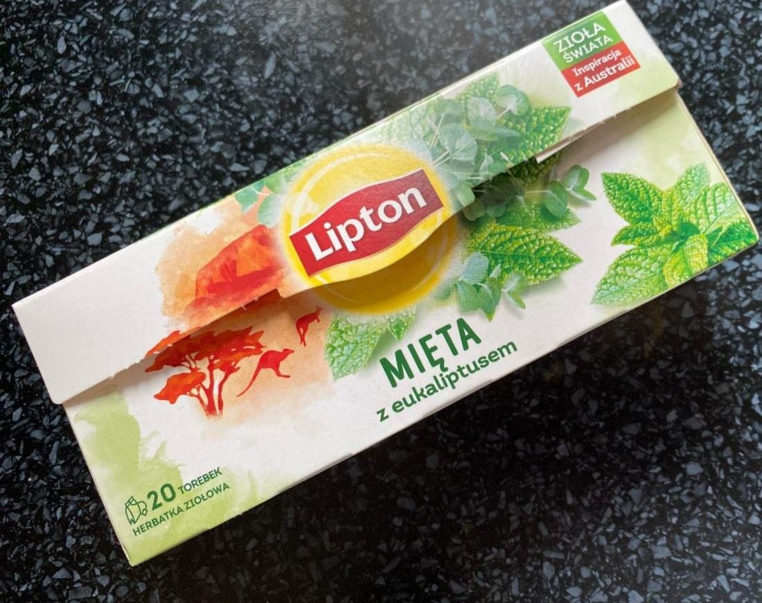 Zdjęcia - Lipton Herbatka ziołowa mięta z eukaliptusem 26 g (20 torebek)