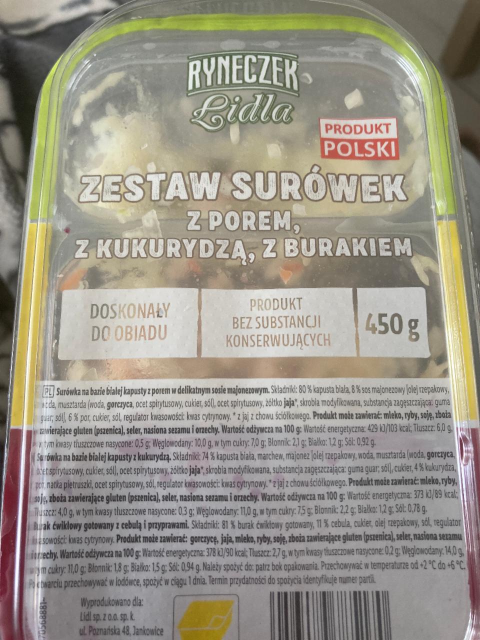 Zdjęcia - Surówka z burakiem Ryneczek Lidla