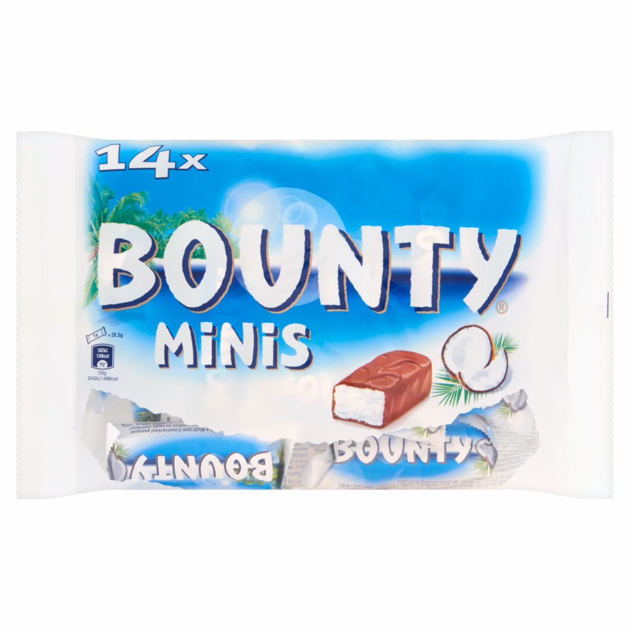 Zdjęcia - Bounty Minis Batoniki z nadzieniem kokosowym oblane czekoladą 443 g