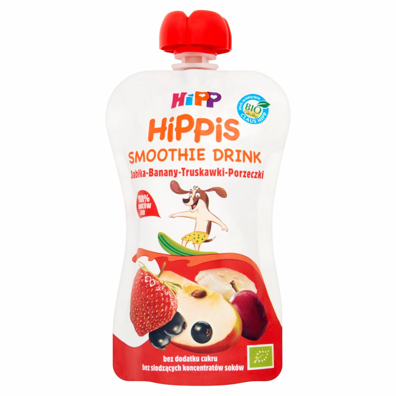 Zdjęcia - HiPP BIO Smoothie Mus z owoców i soków jabłka banany truskawki porzeczki po 1. roku 120 ml