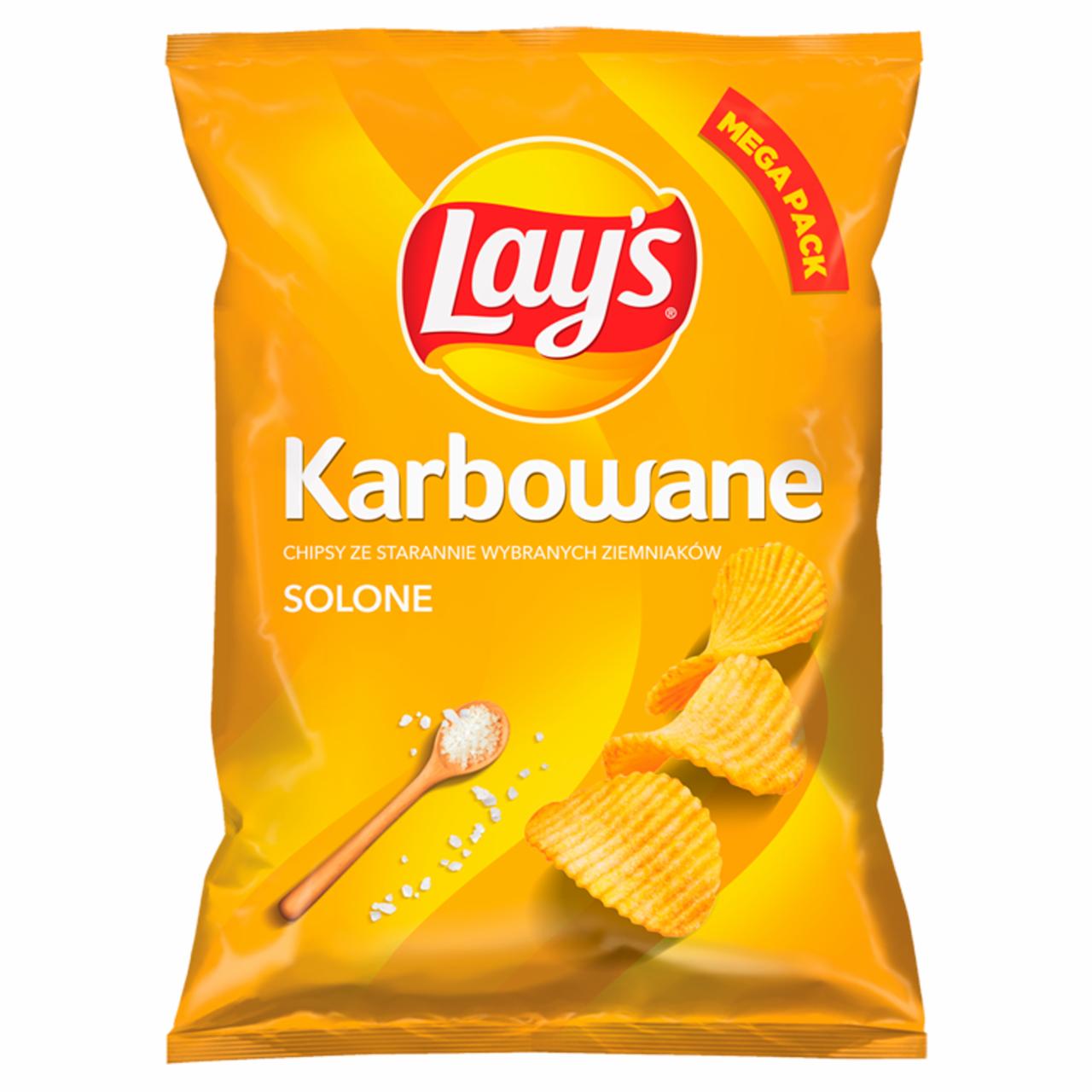 Zdjęcia - Lay's Chipsy ziemniaczane karbowane solone 210 g