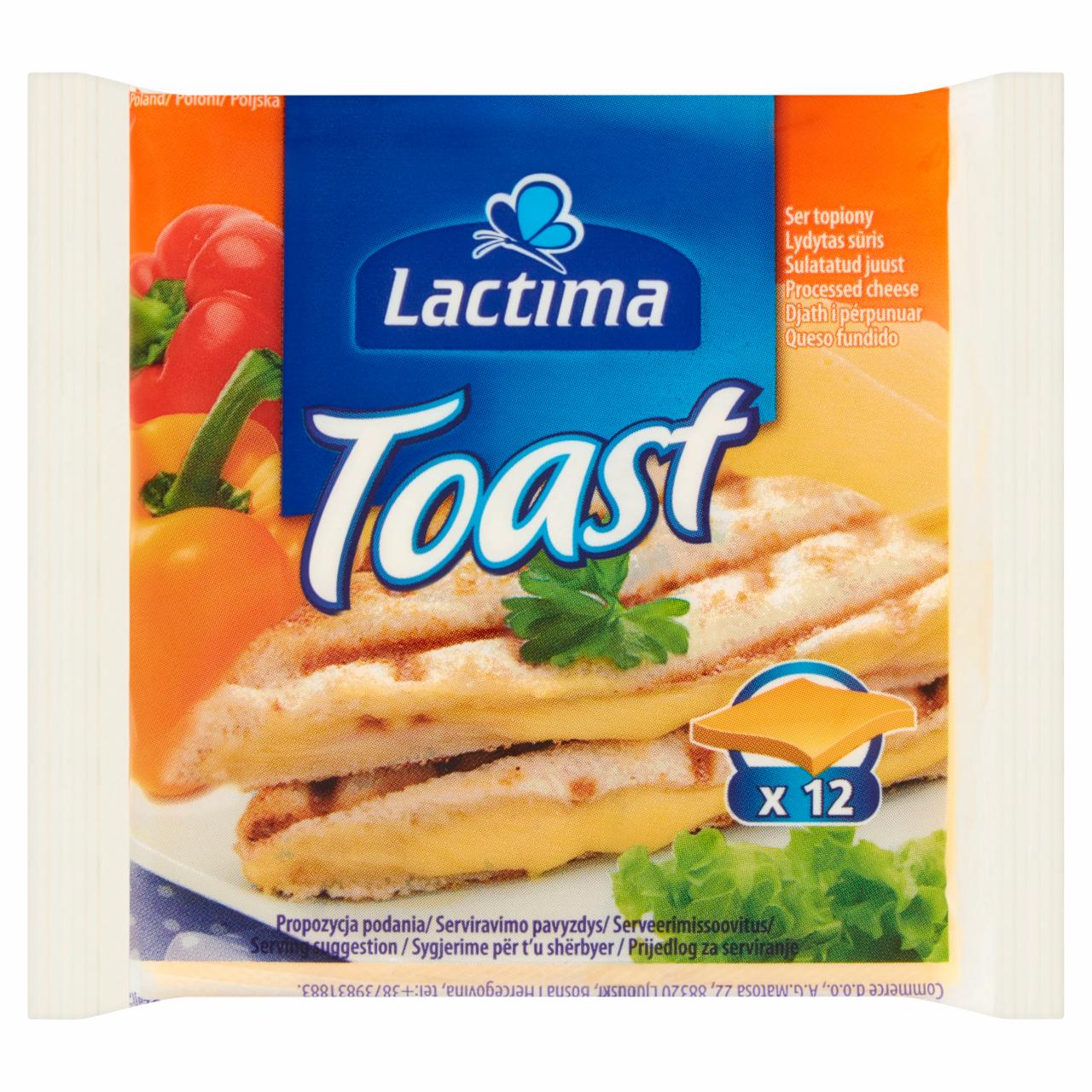 Zdjęcia - Lactima Ser topiony w plasterkach Toast 200 g (12 x 16,67 g)
