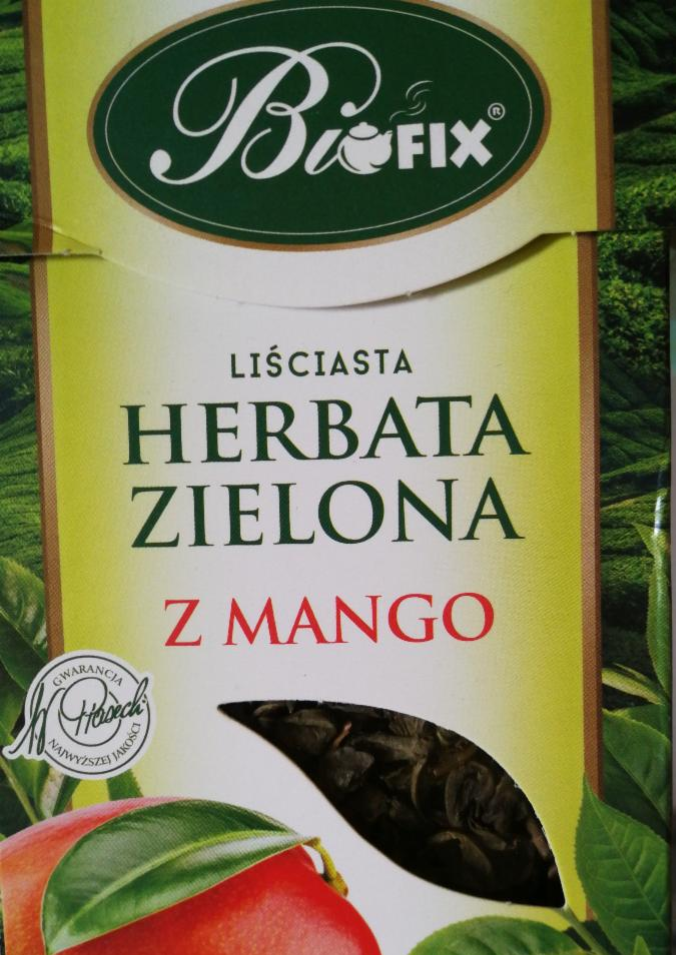 Zdjęcia - Herbata zielona liściasta z mango Biofix