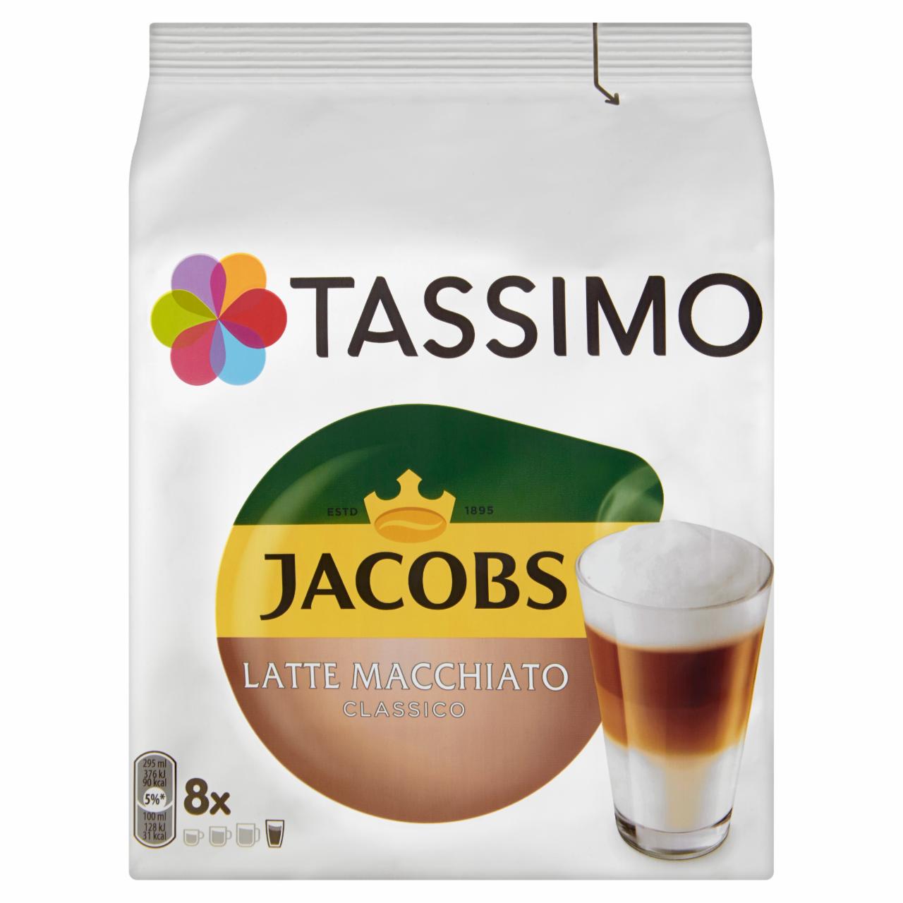 Zdjęcia - Tassimo Jacobs Latte Macchiato Classico Kawa mielona 8 kapsułek i mleko 8 kapsułek 264 g