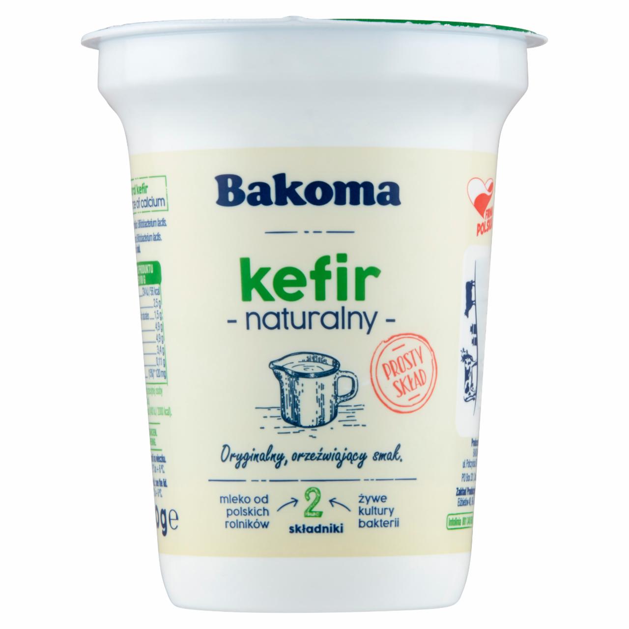 Zdjęcia - Bakoma Kefir naturalny 370 g
