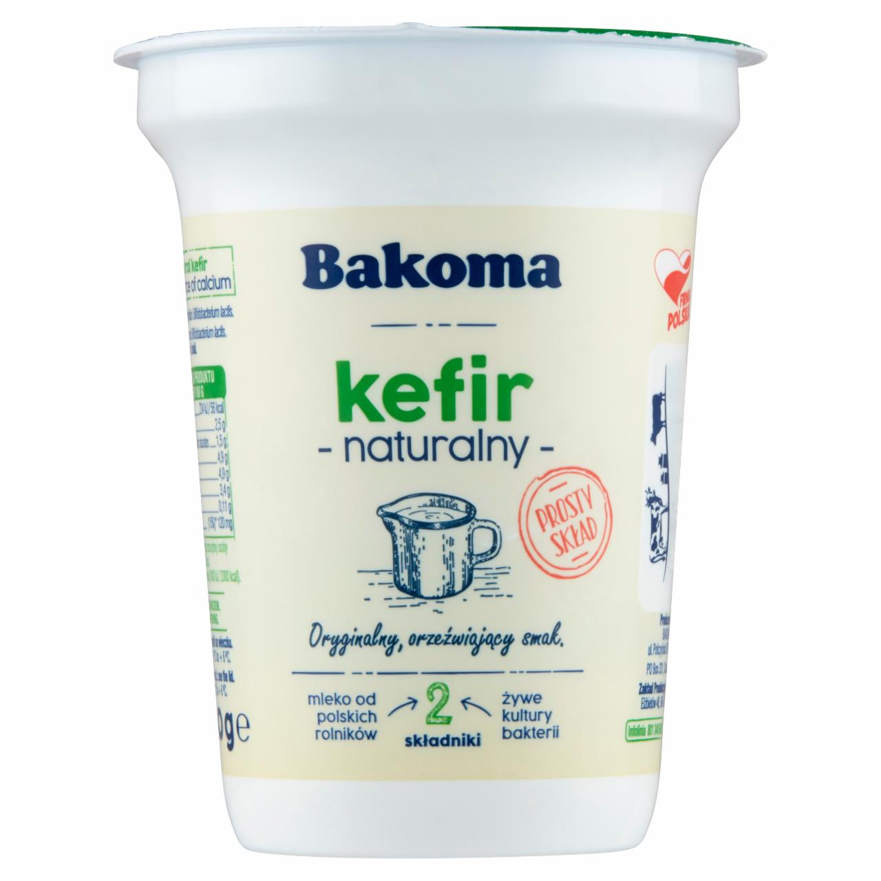 Zdjęcia - Bakoma Kefir naturalny 370 g