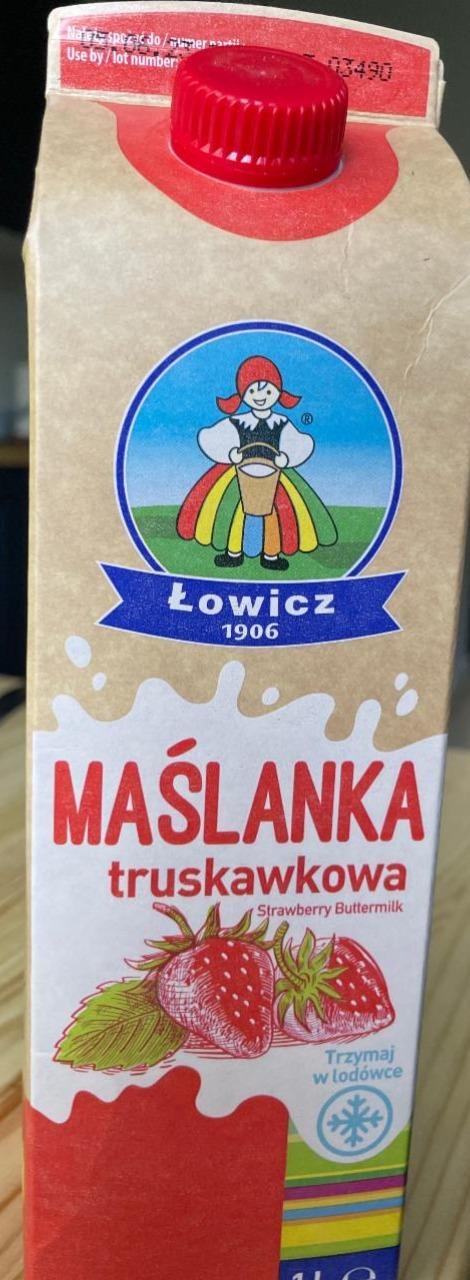 Zdjęcia - Maślanka truskawkowa Łowicz