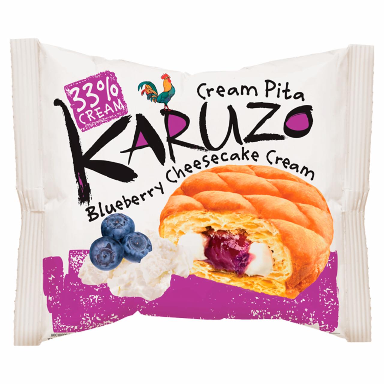 Zdjęcia - The Bakers Karuzo Pita z ciasta francuskiego z nadzieniem z serka śmietankowego i jagodami 62 g