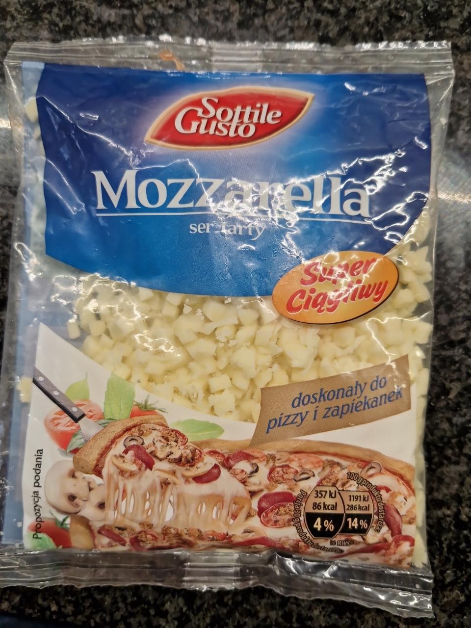 Zdjęcia - Mozzarella ser tarty Sottile Gusto