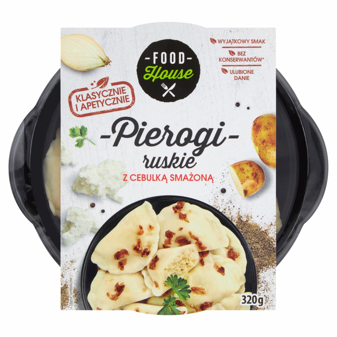 Zdjęcia - Food House Pierogi ruskie z cebulką smażoną 320 g