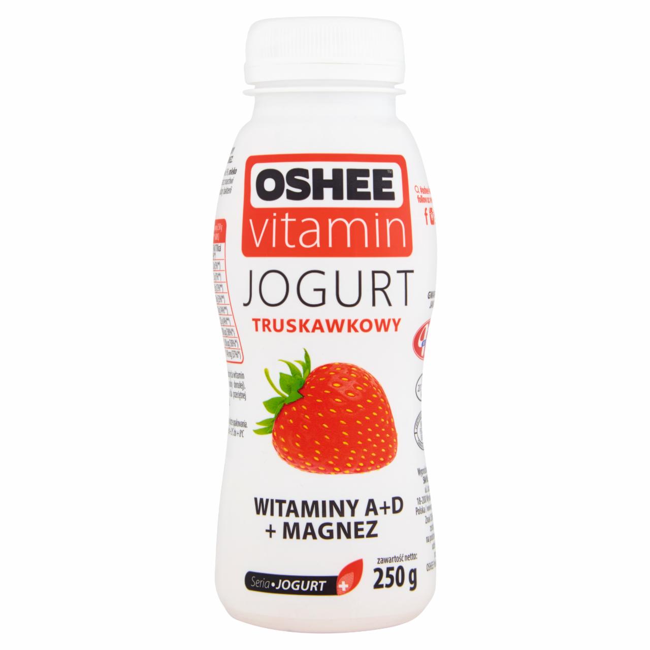 Zdjęcia - Oshee Vitamin Jogurt truskawkowy 250 g