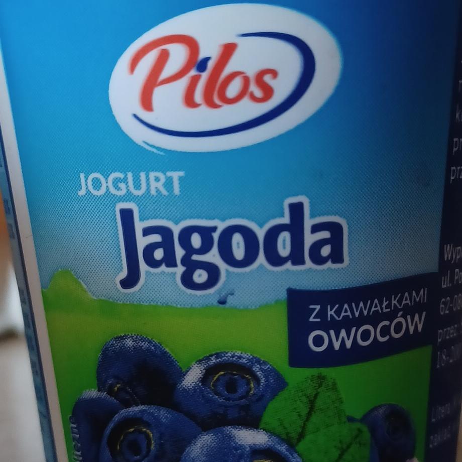 Zdjęcia - Jogurt jagoda Pilos