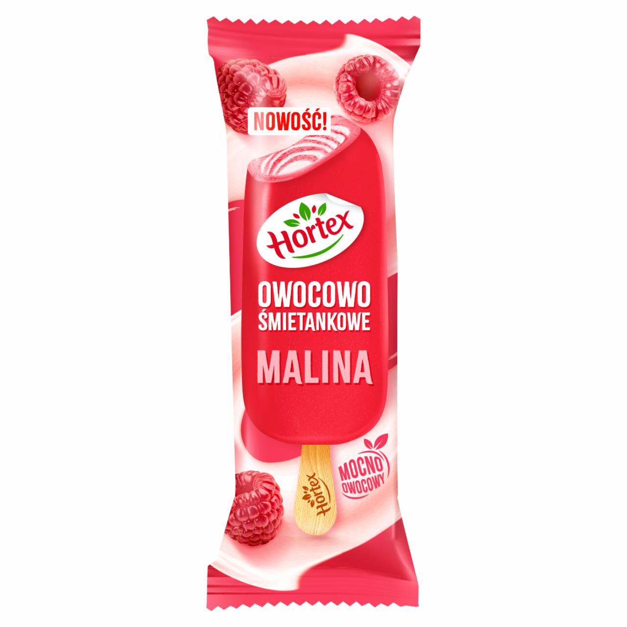 Zdjęcia - Hortex Lody owocowo śmietankowe malina 110 ml